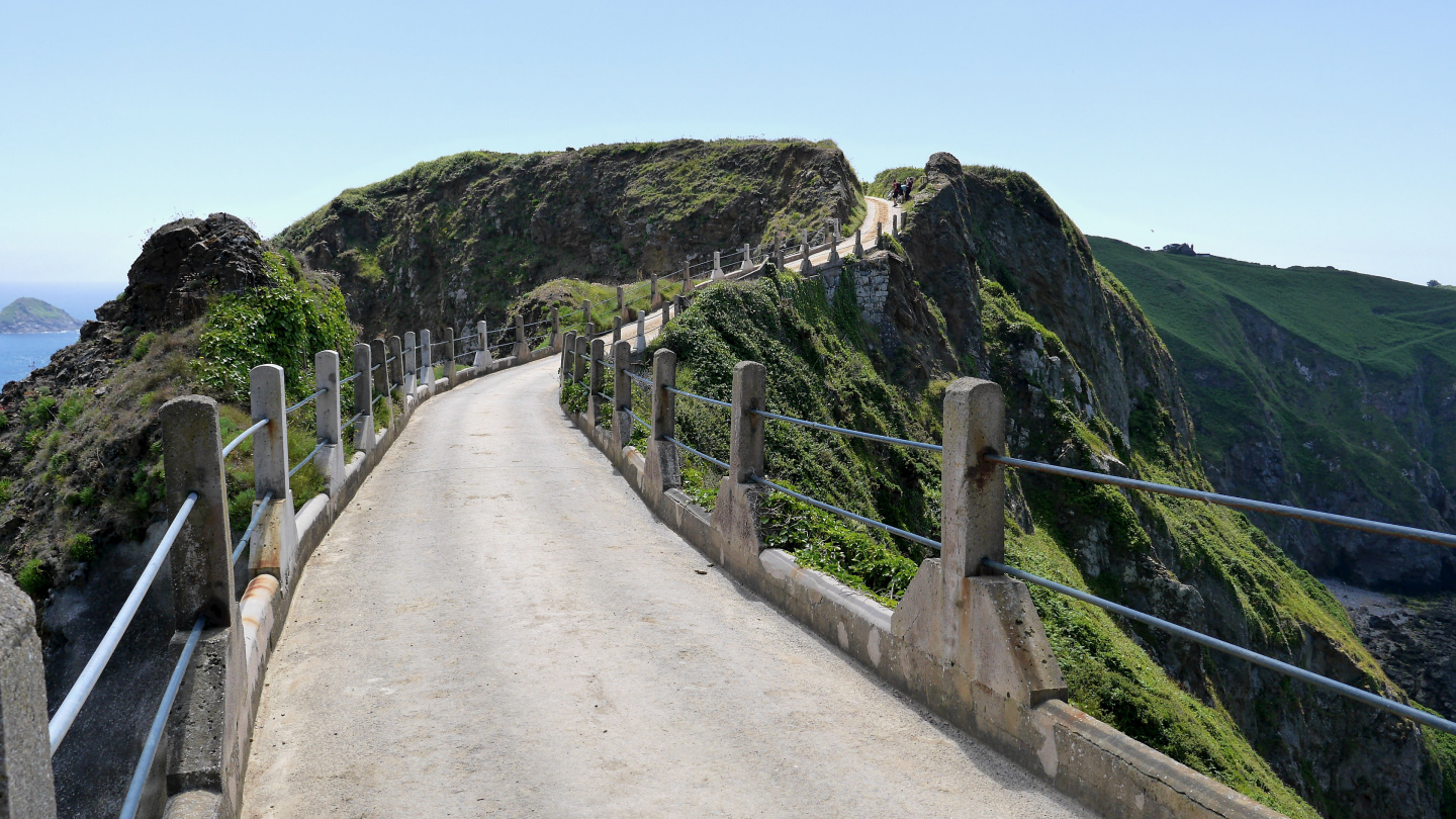 La Coupée isthmus of the island of Little Sark