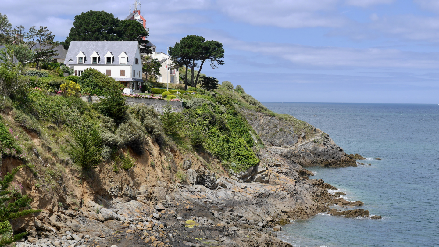 The coast of Saint Quay Portrieux in Brittany