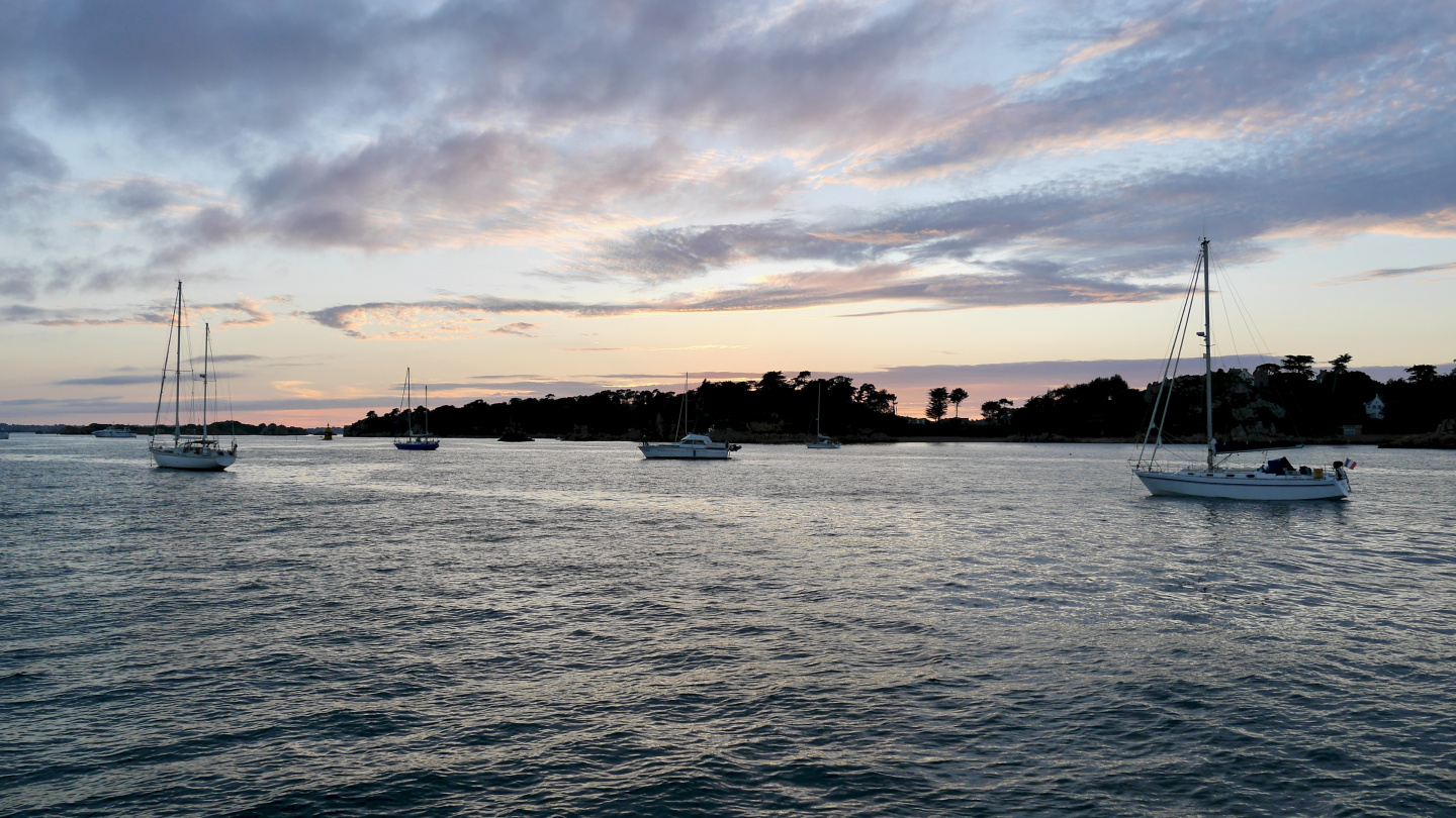 Anchorage of Île de Bréhat in Brittany