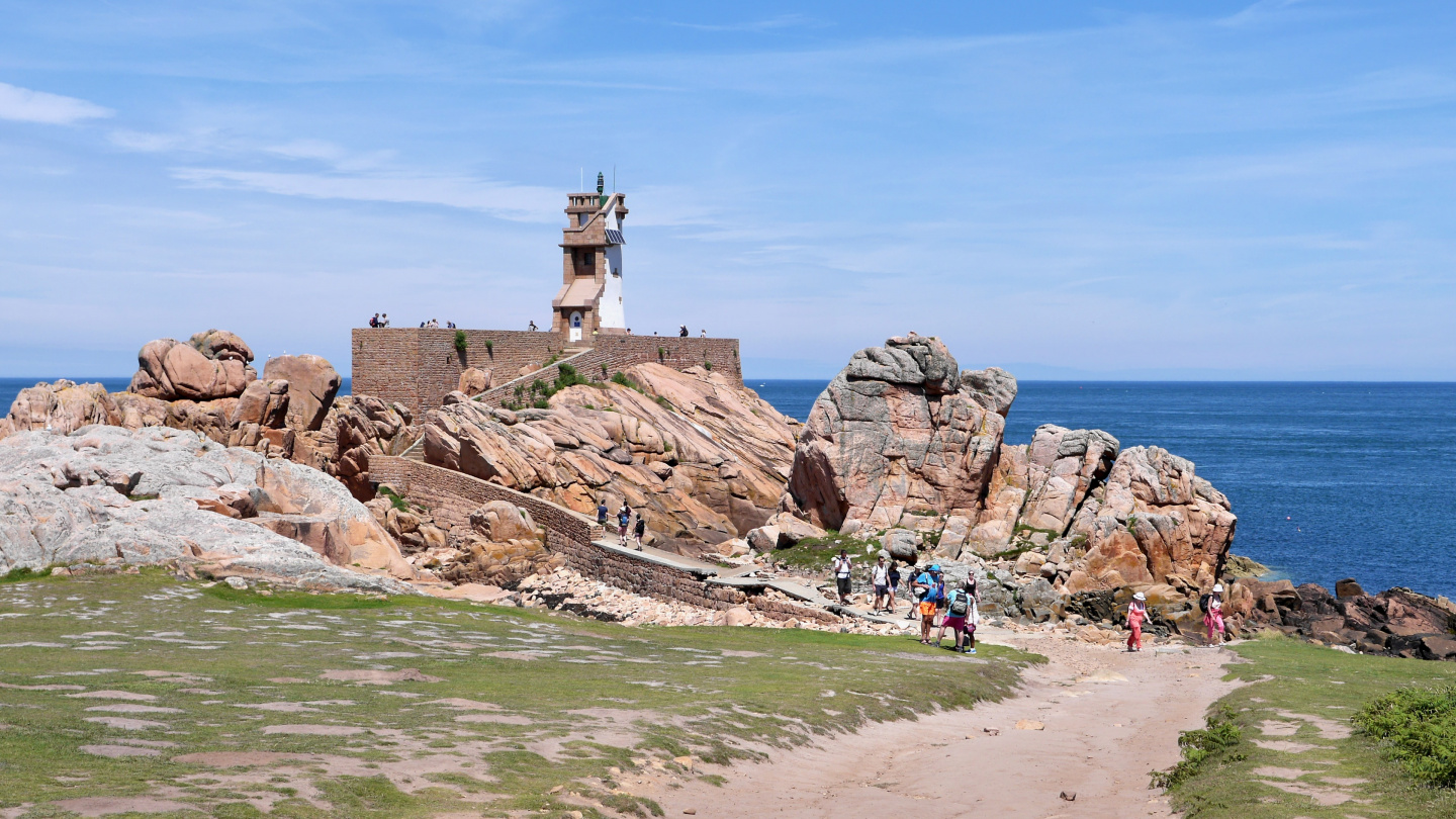 Paon lighthouse on the island of Île de Bréhat in Brittany