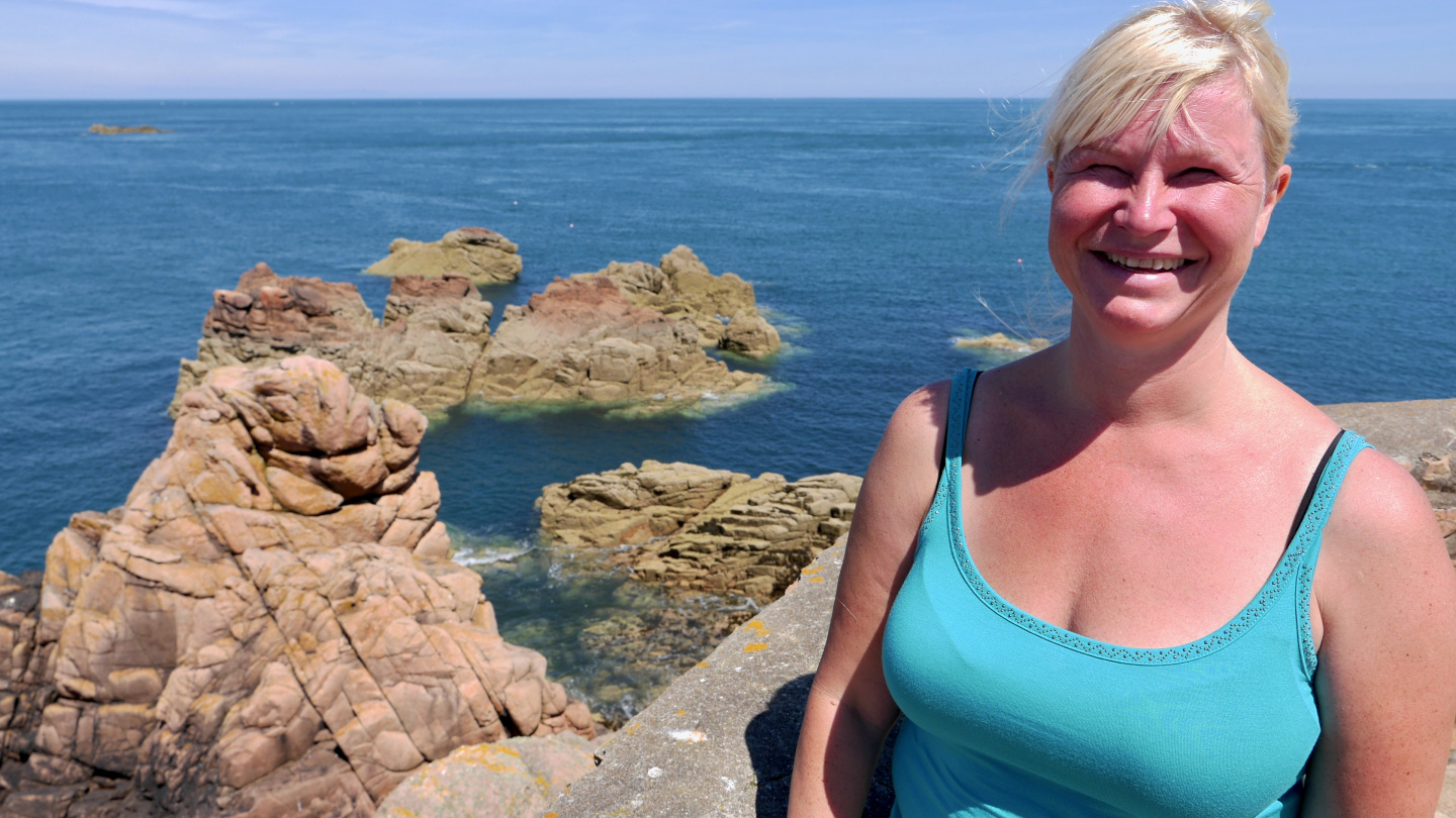 Eve at Paon lighthouse on the island of Île de Bréhat in Brittany