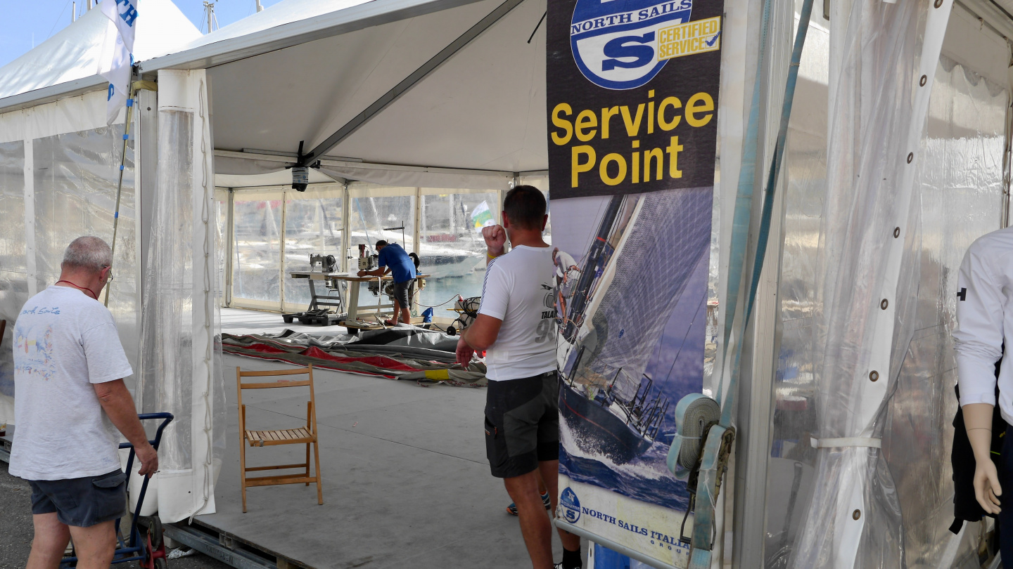 Sail service point of Rolex Middle Sea Race