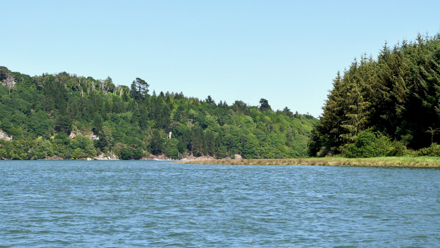 The island of Terenez on the river L'Aulne in Brittany