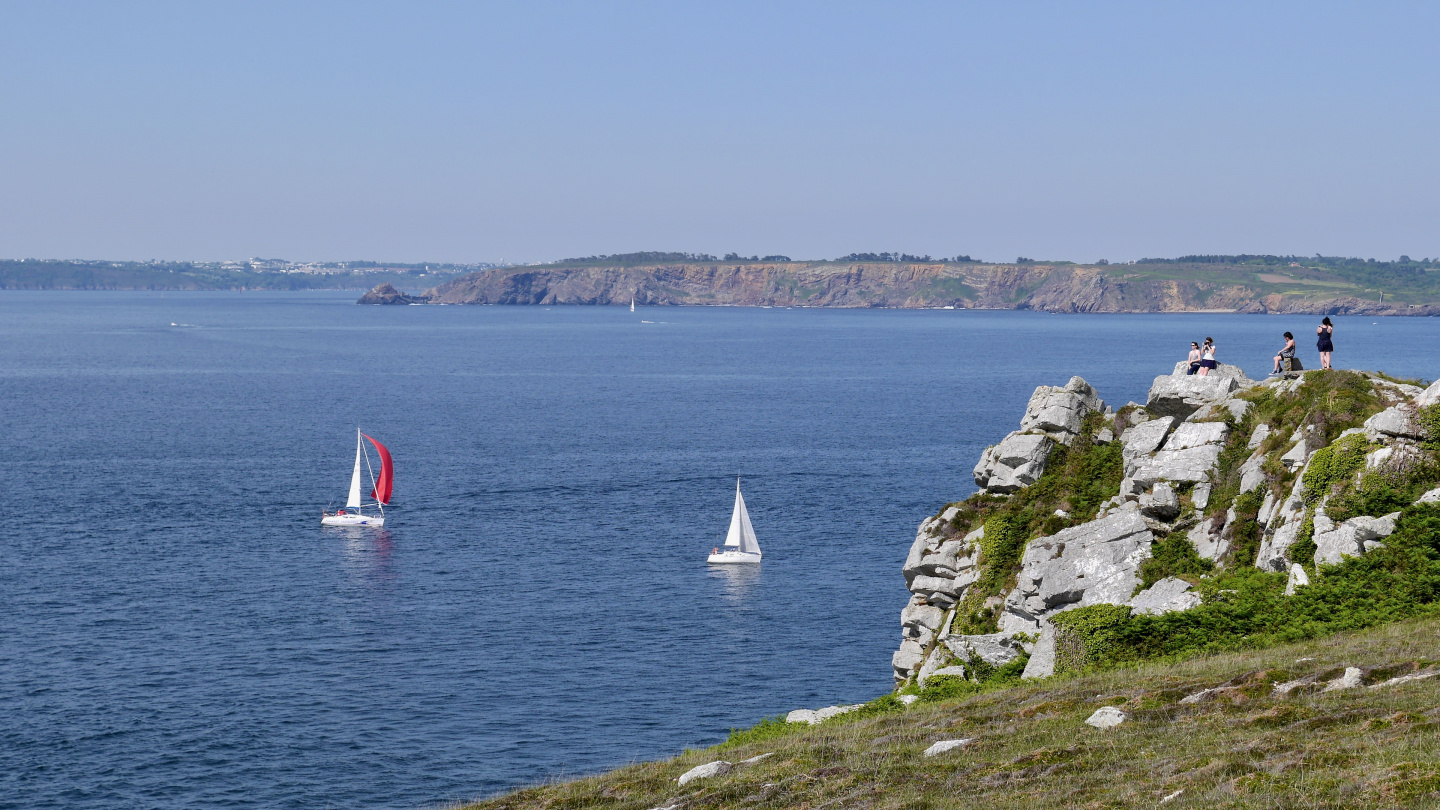 The view from the Crozon peninsula in Brittany
