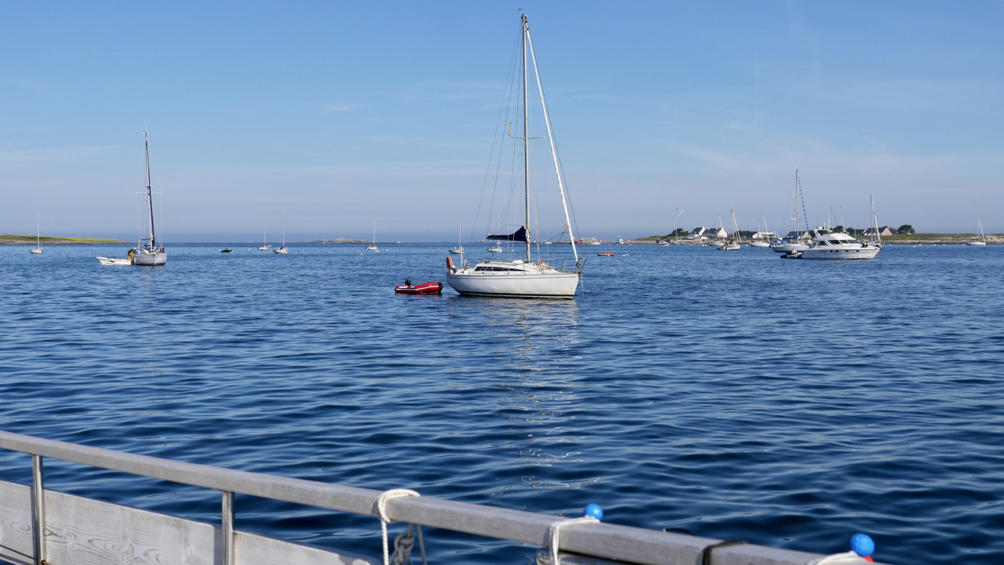 Anchorage of the isles of Glénan in Brittany