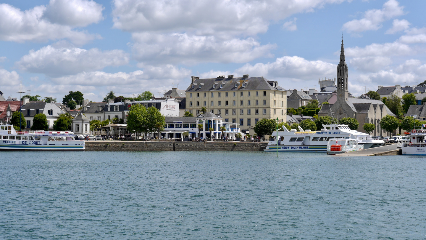 The town of Benodet in Brittany