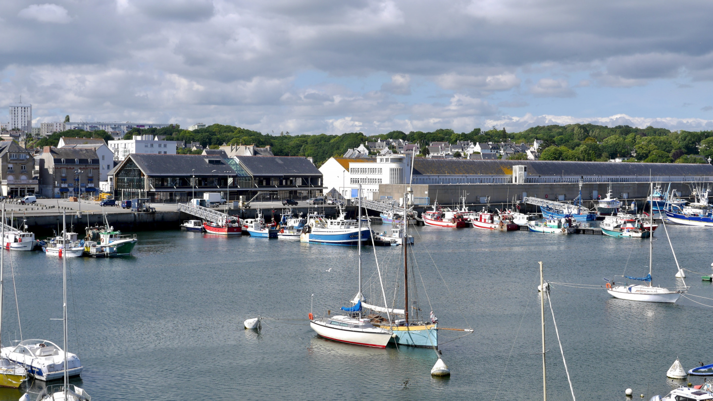 Fishing port of Concarneau in Brittany