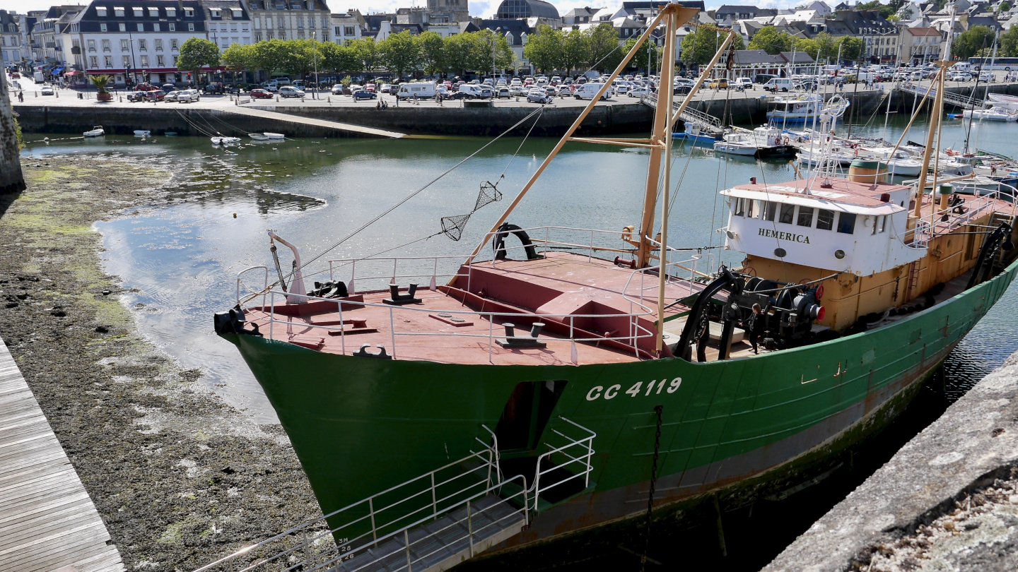 The trawler Hémérica in Concarneau in Brittany