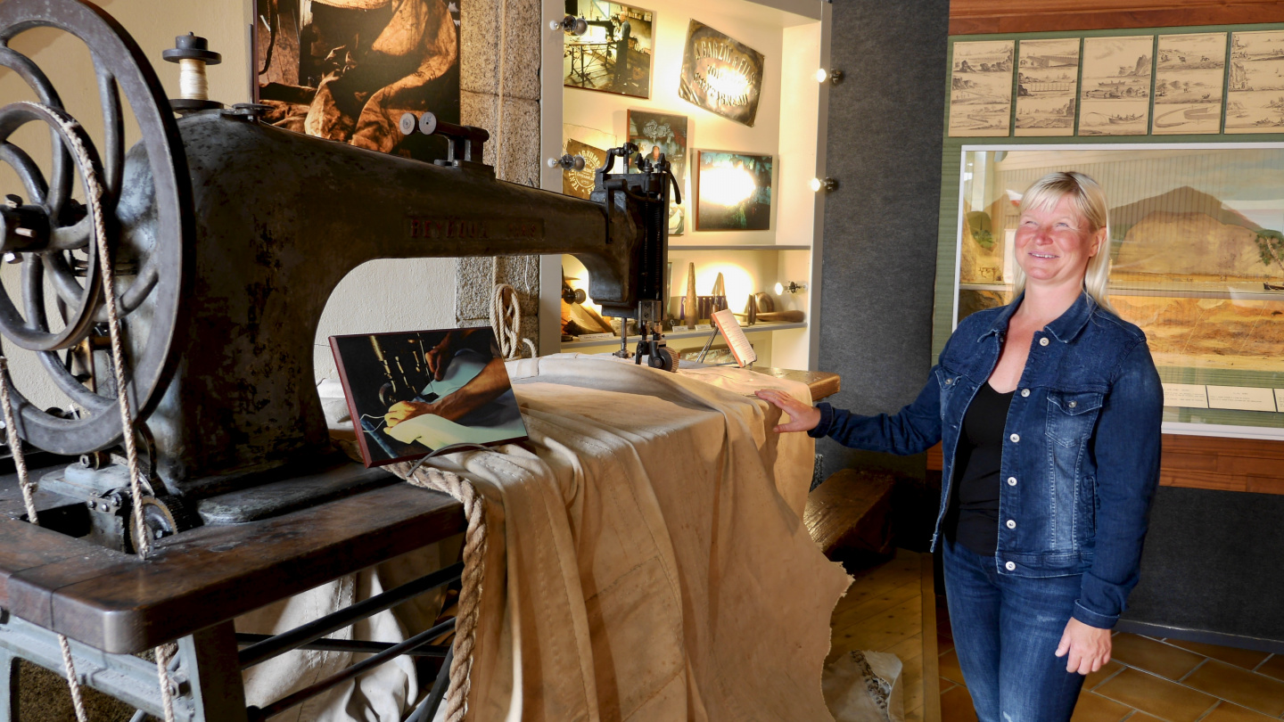 Eve in the fishing museum in Concarneau in Brittany