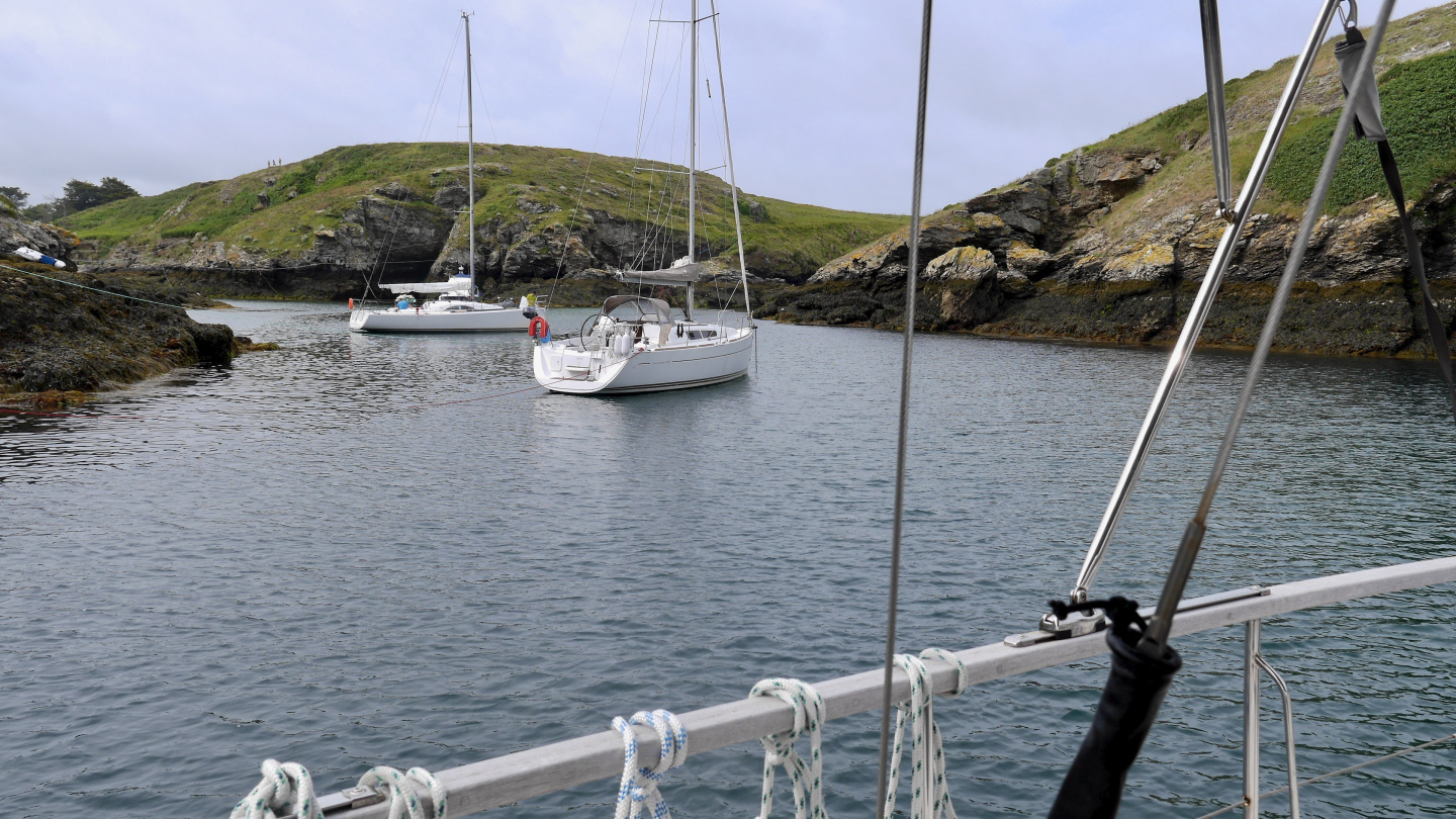 Anchorage of Stêr-Ouen in the Belle Île island in Brittany