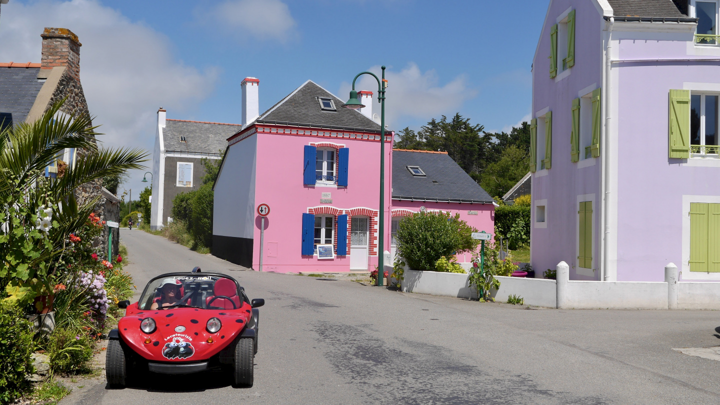 The village of Kervilahouen on the island of Belle-Île in Brittany