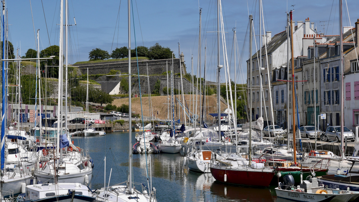 The marina of Le Palais in the island of Belle-Île in Brittany