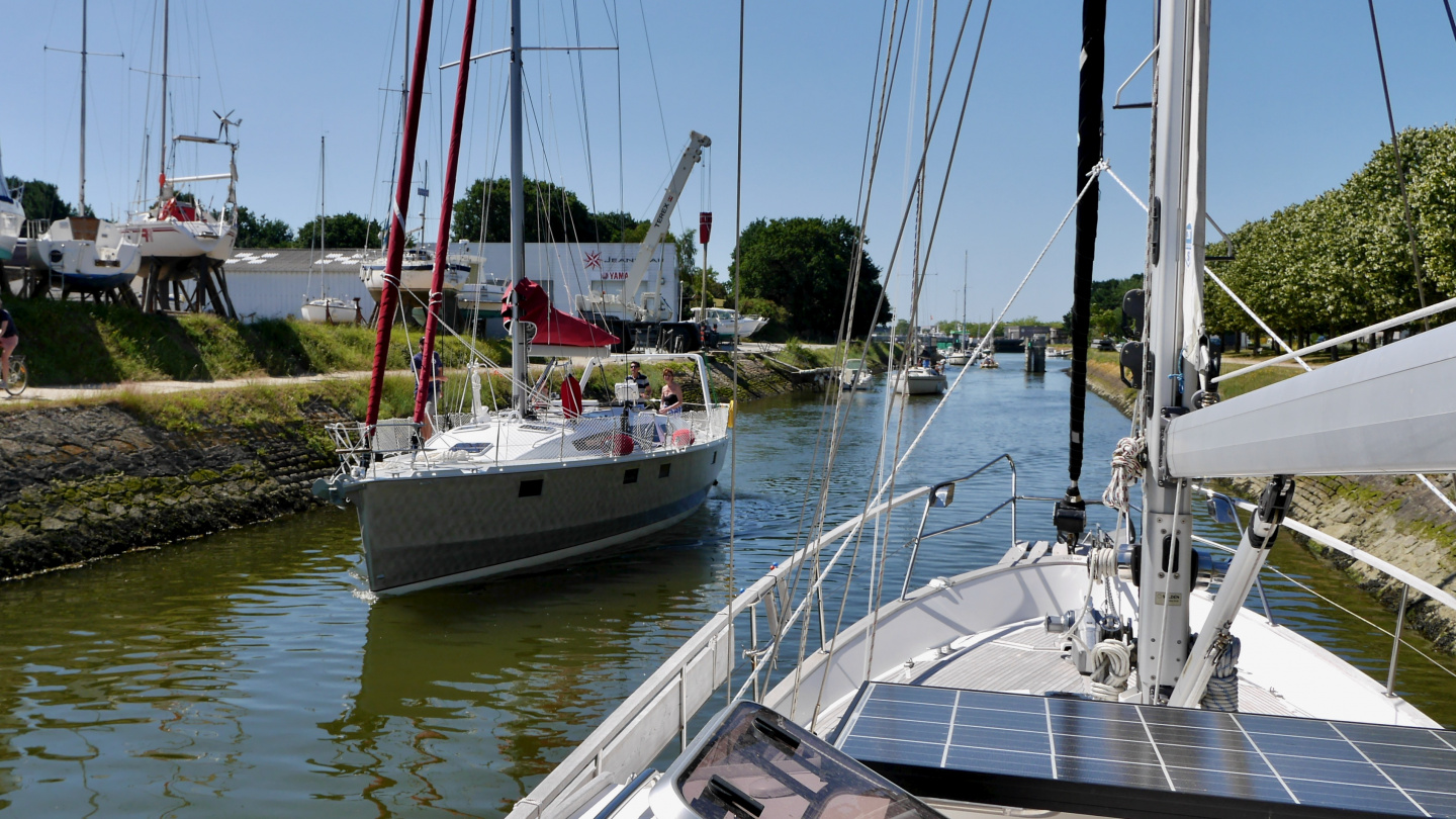 The entrance canal to Vannes, Brittany