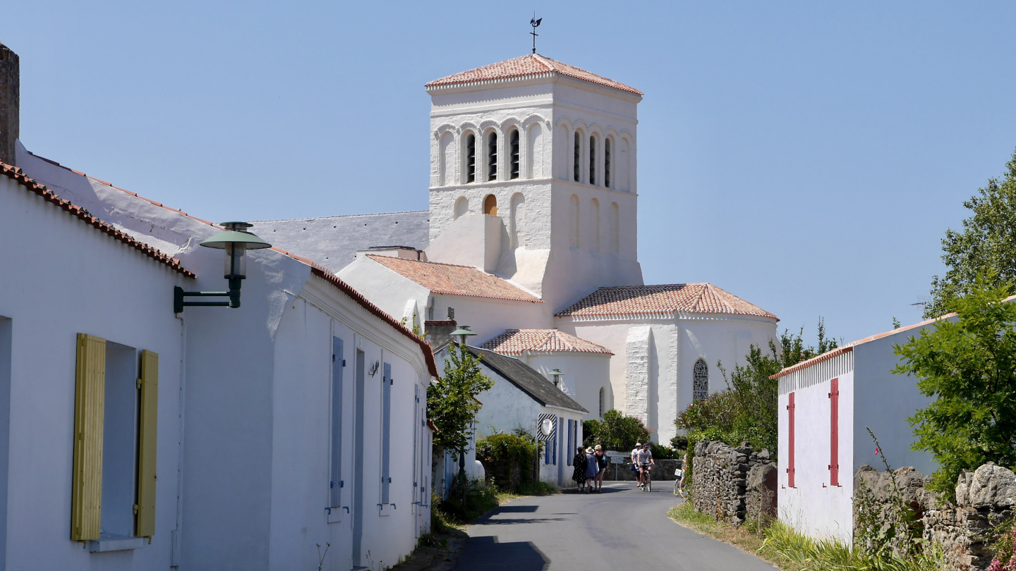 The village of St-Sauveur on the island of Île d'Yeu in France