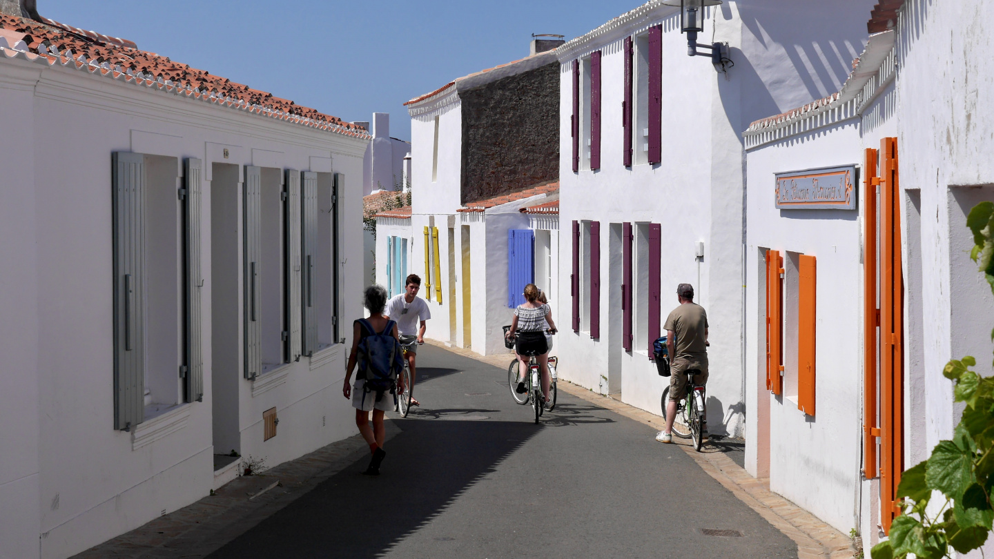 The village of St-Sauveur on the island of Île d'Yeu in France