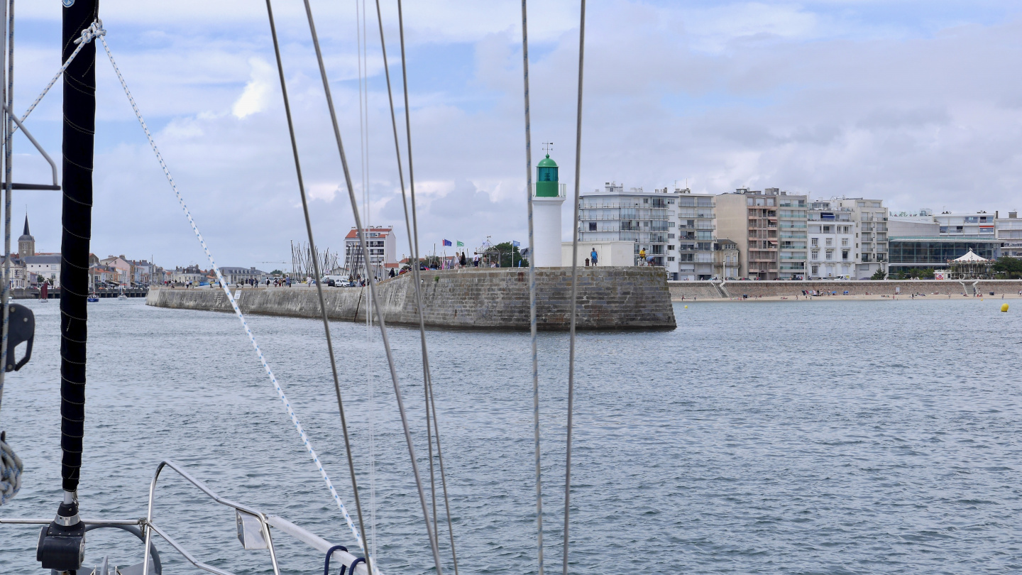 The entrance of Les Sables d'Olonne in France