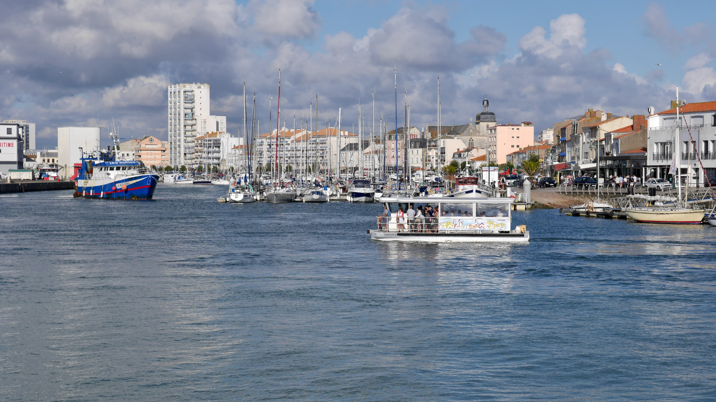 The smaller marina of Les Sables d'Olonne in France