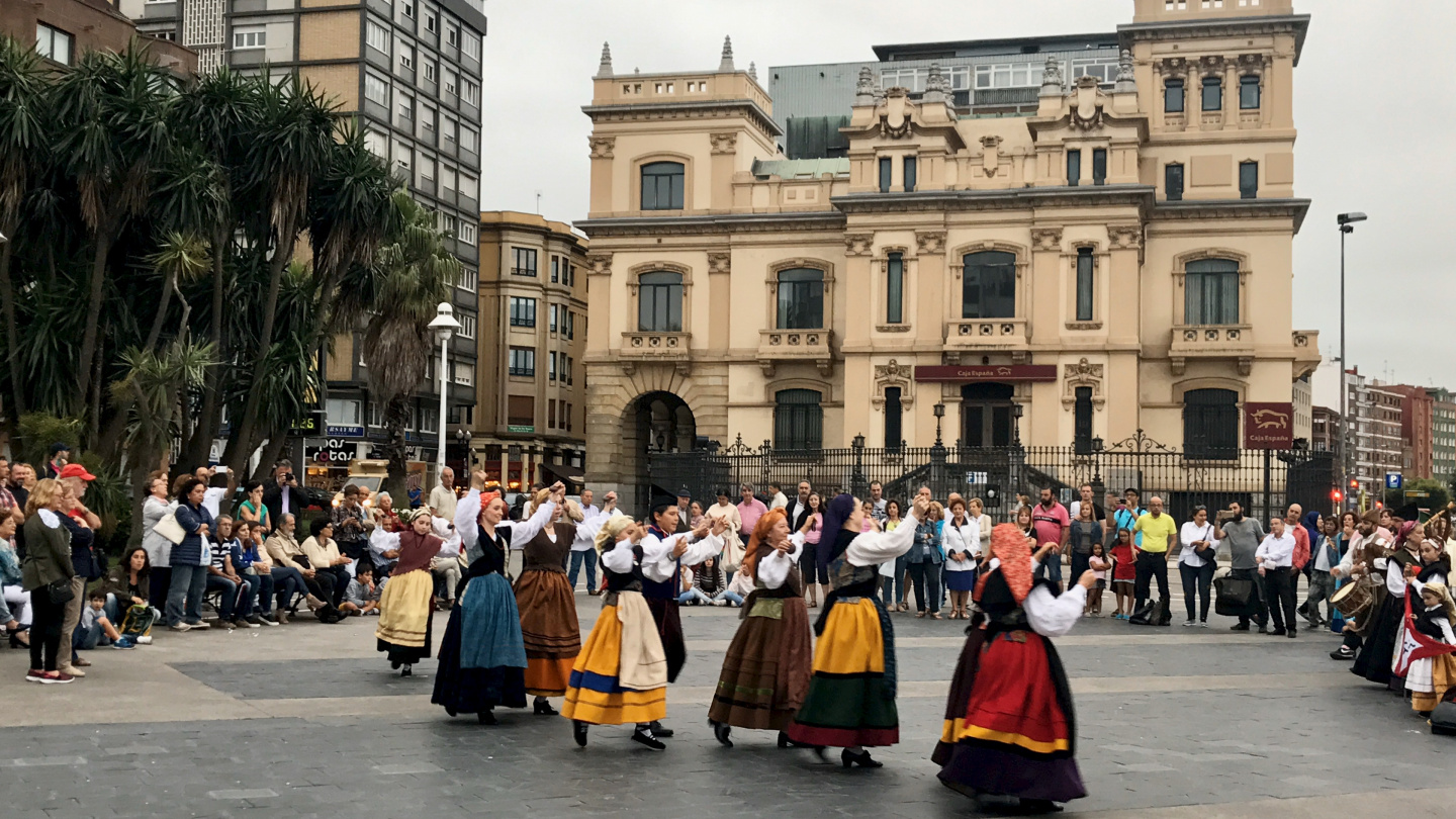 A flamenco performance in Gijon in Spain