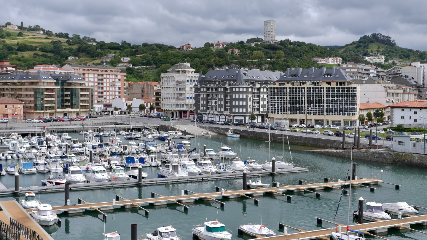 The waterfront of Laredo in Spain