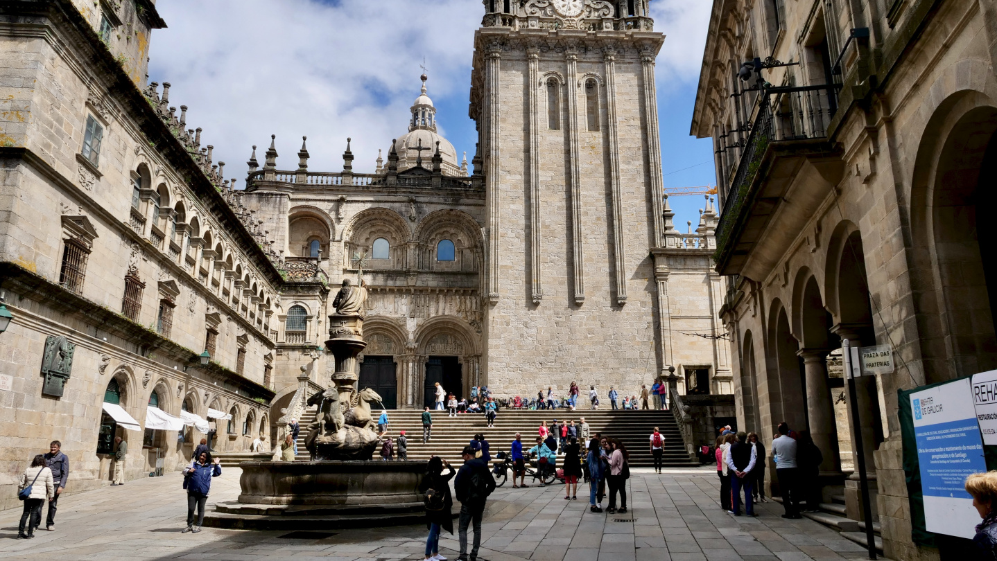 The cathedral of Santiago de Compostela