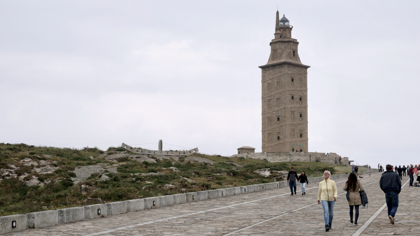 The Tower of Hercules in Coruña, Galicia