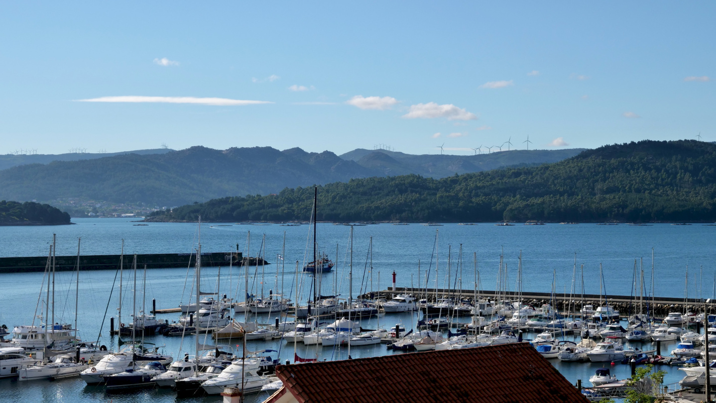 The marina of Portosin, Galicia