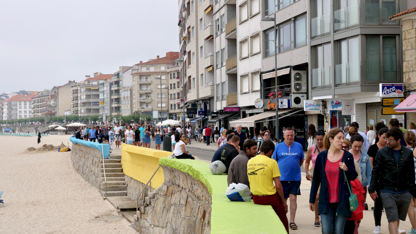 Waterfront of Sanxenxo, Galicia, Spain