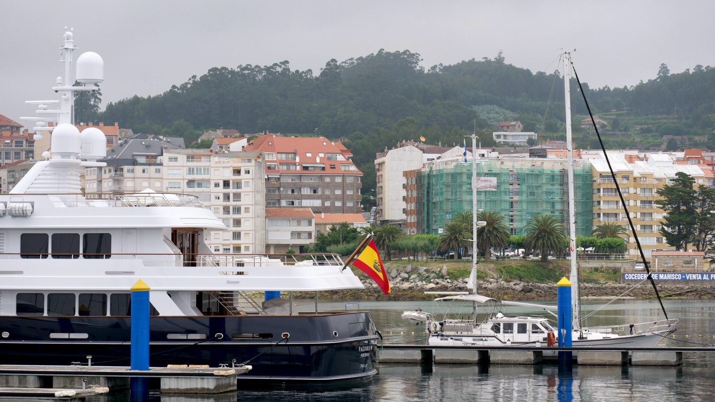 Sanxenxo 24.4. – 25.6. Suwena ja Valoria B Sanxenxon satamassa Galiciassa