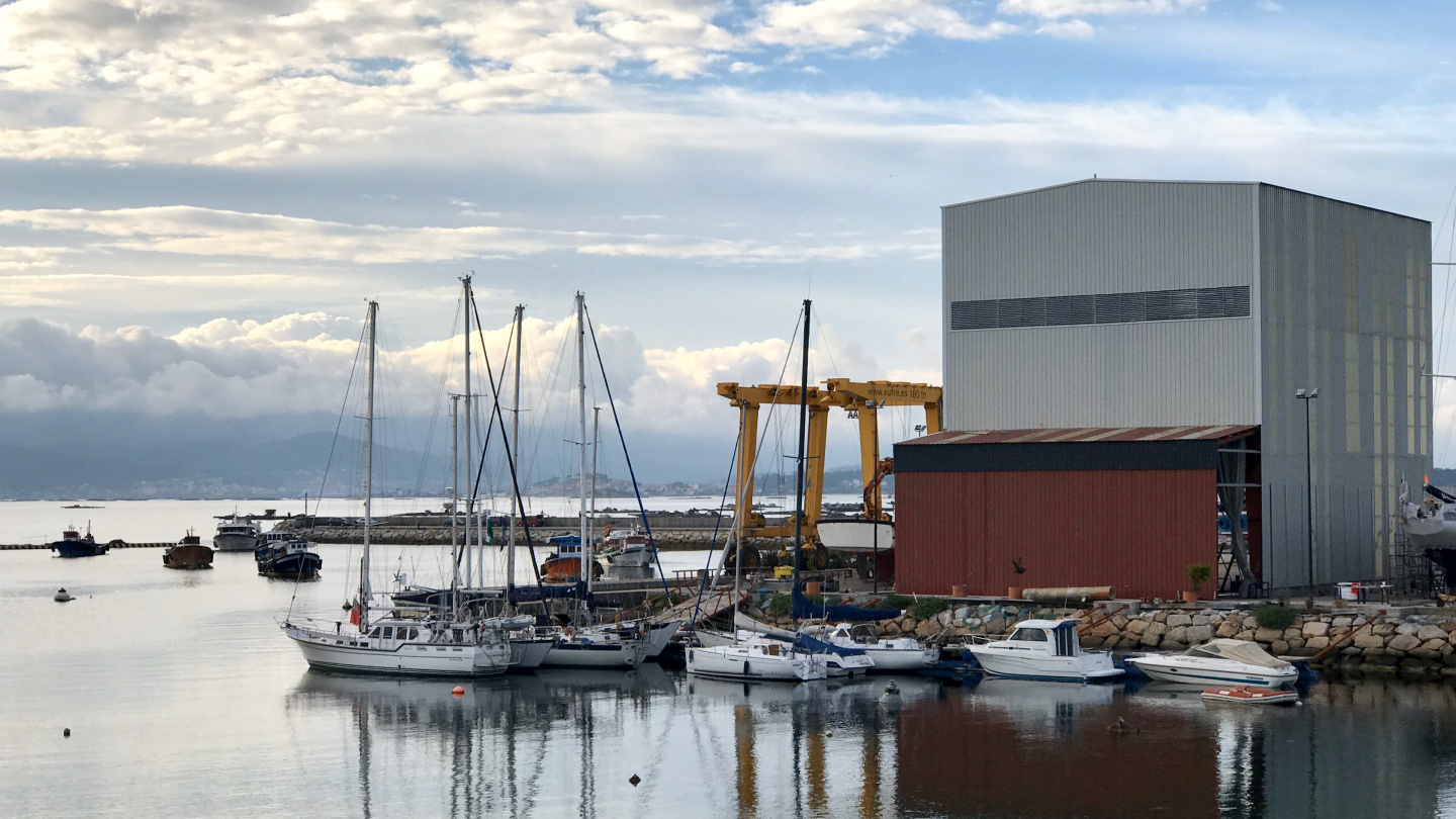 Suwena in Xufre boatyard in Galicia