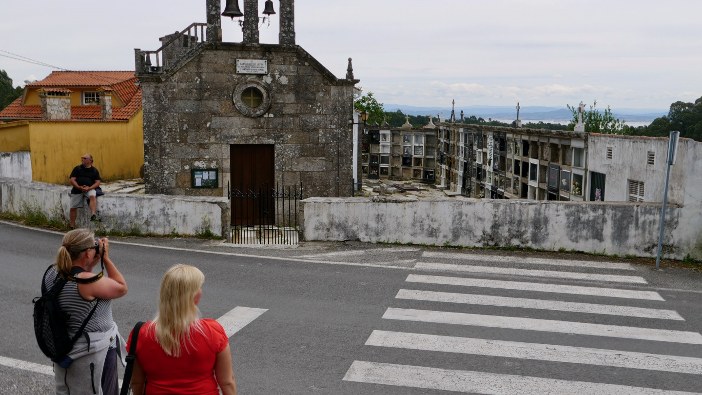 The church of Santa Cruz village, Galicia