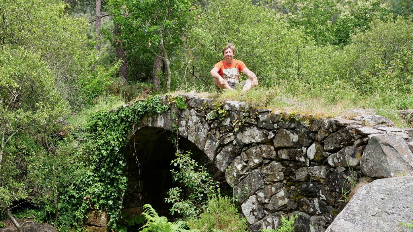 Andrus hiking in Galicia