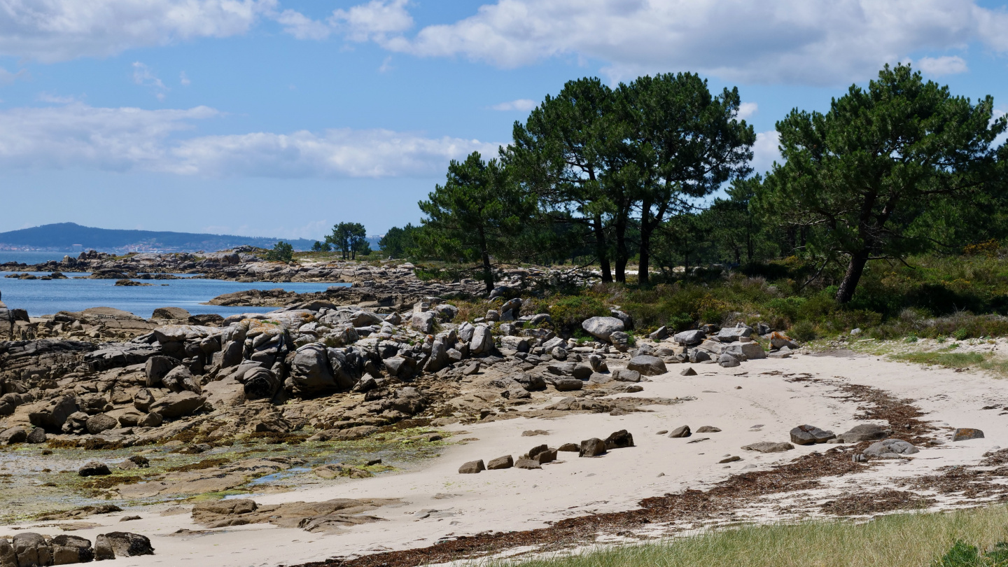 Illa de Arousa saaren ranta, Galicia