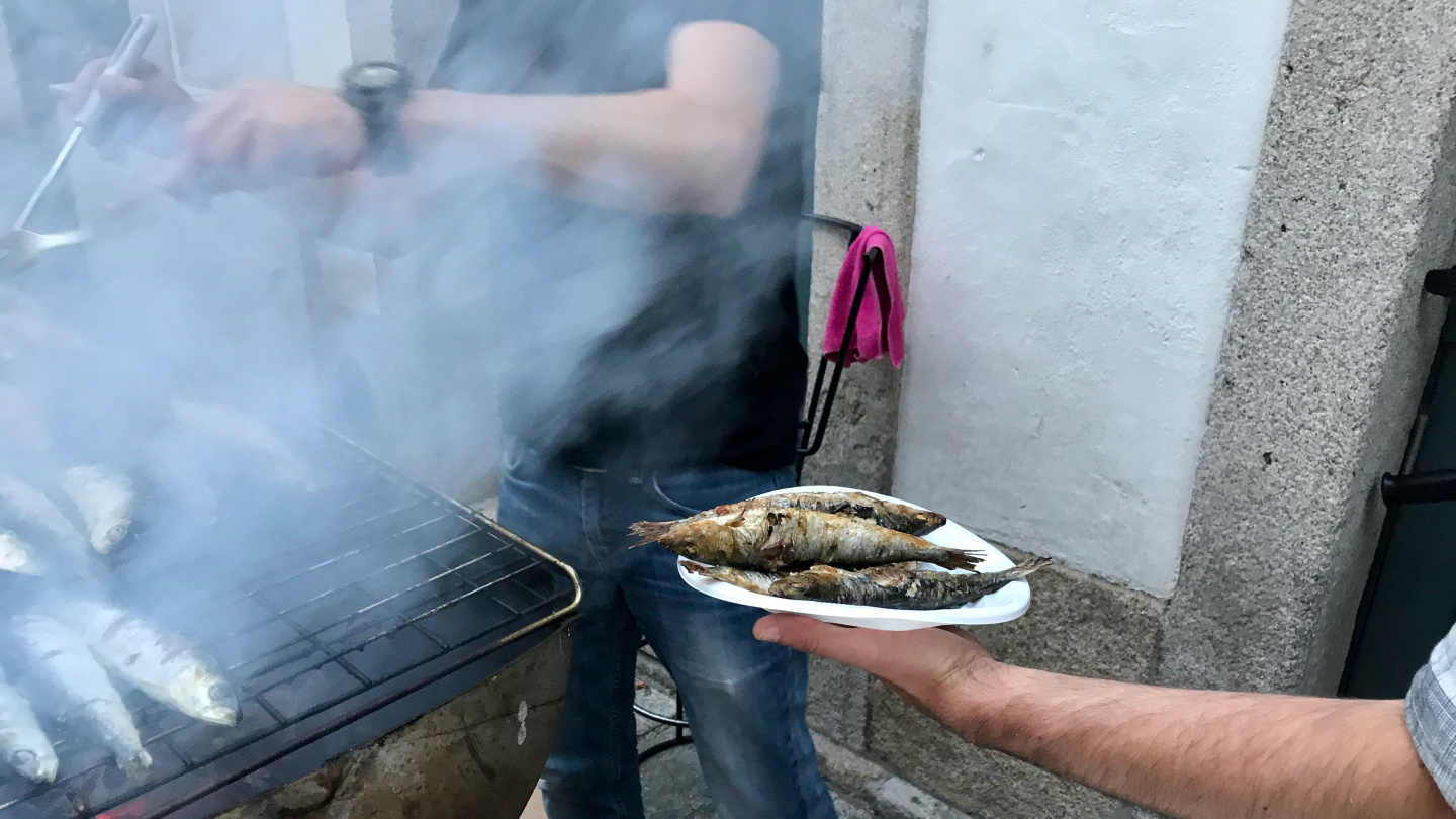 Sardines in the Midsummer celebration in Portugal