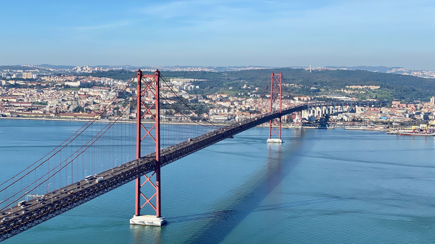 The 25 de Abril bridge, Lisbon