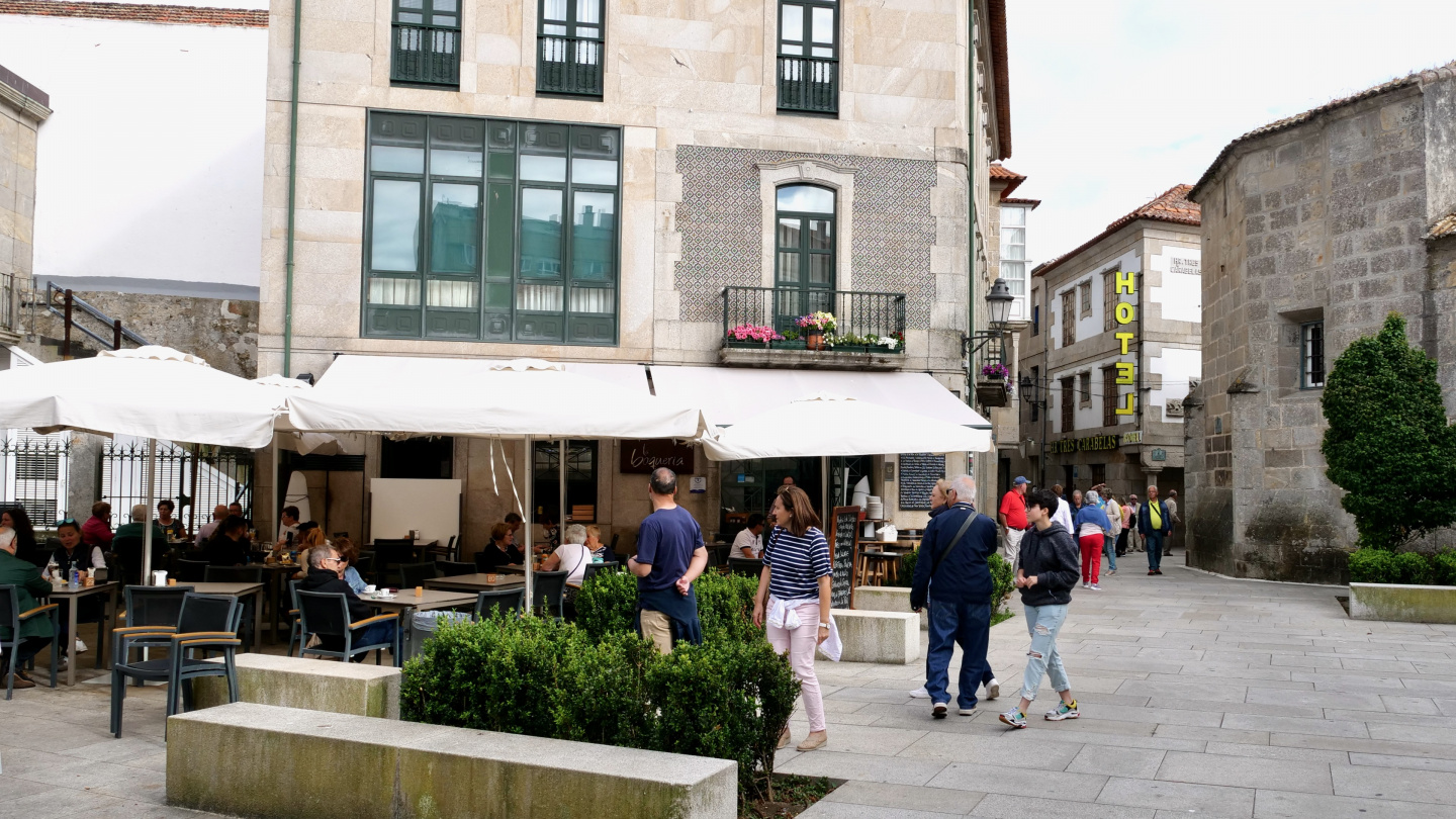 The old town of Baiona, Galicia