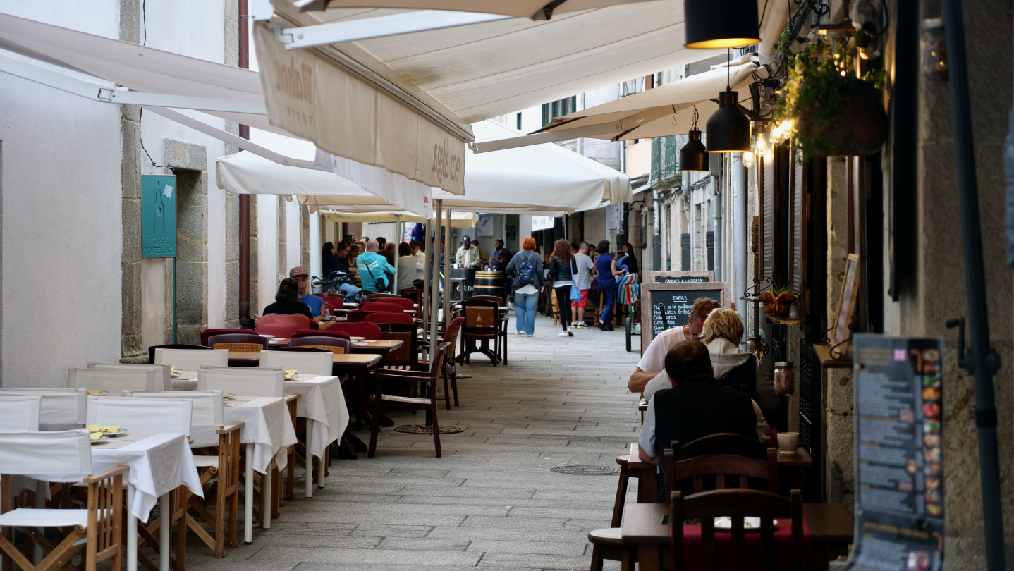 The old town of Baiona, Galicia