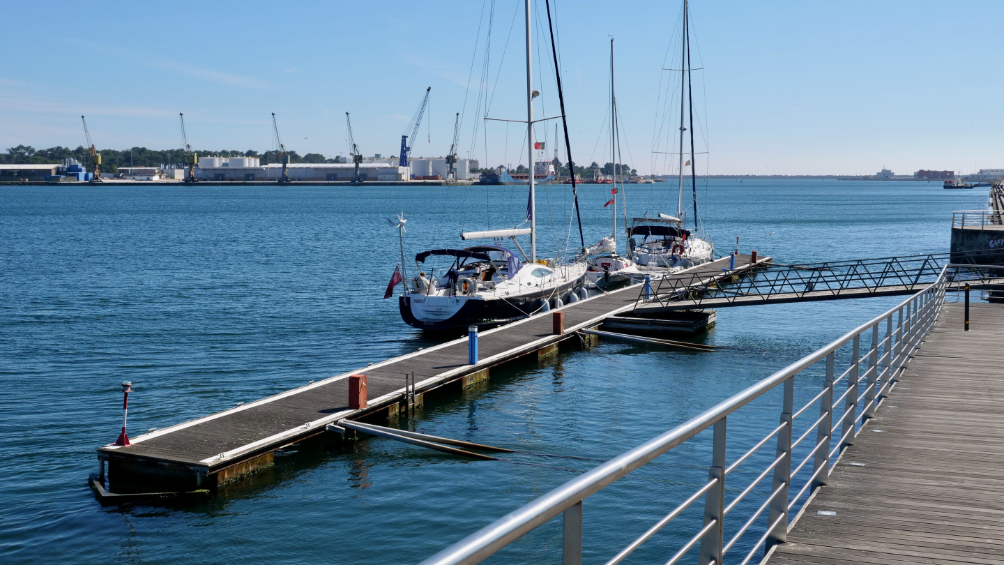 Waiting pontoon of Viana do Castelo, Portugal