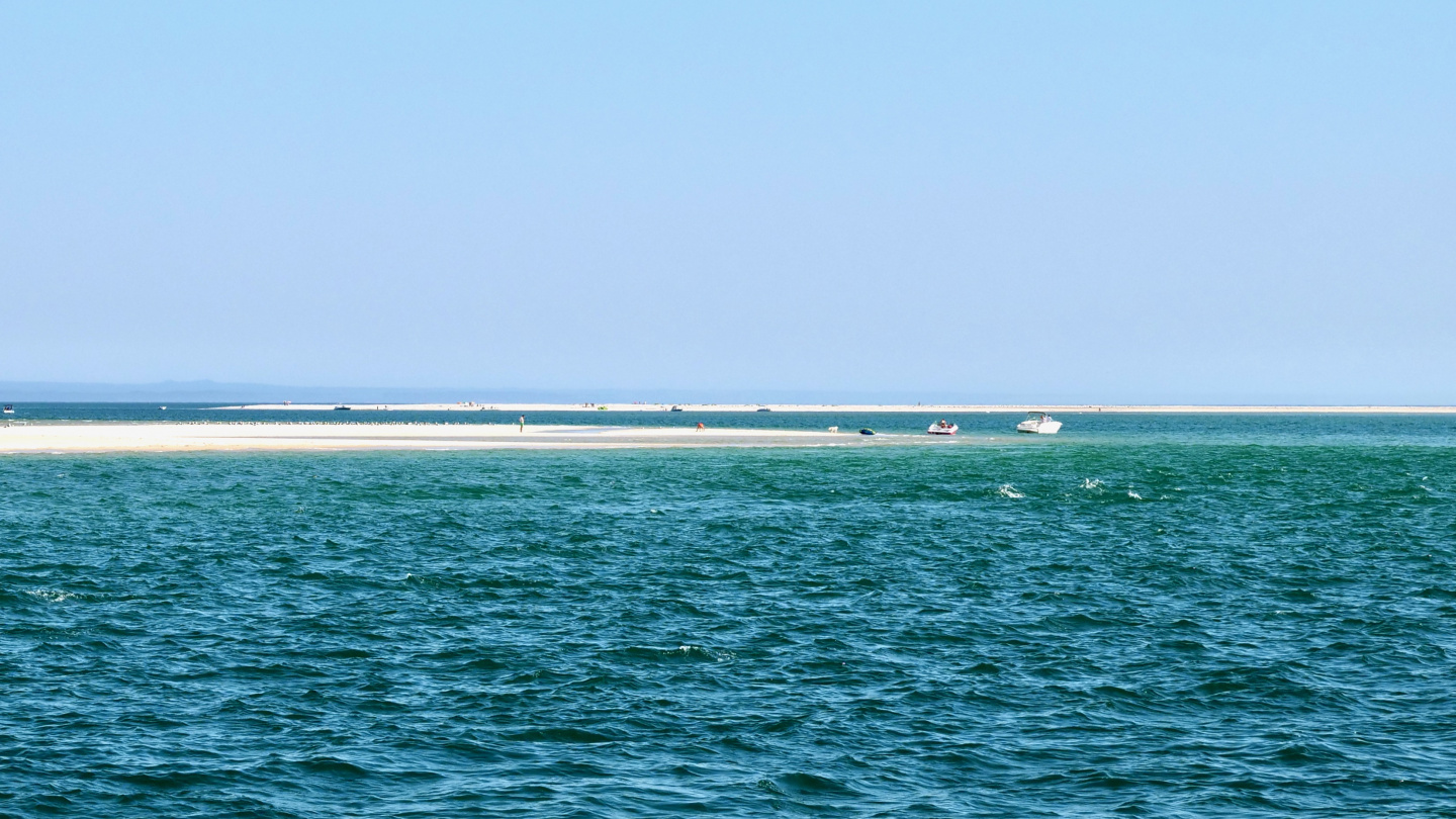 The sand banks near Tróia, Portugal