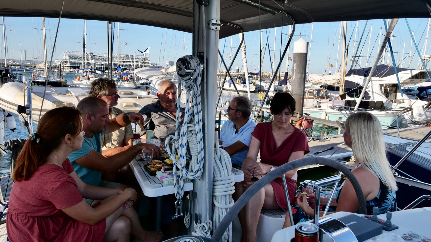 Pontoon patry in the marina of Marina Parque das Nações, Lisbon