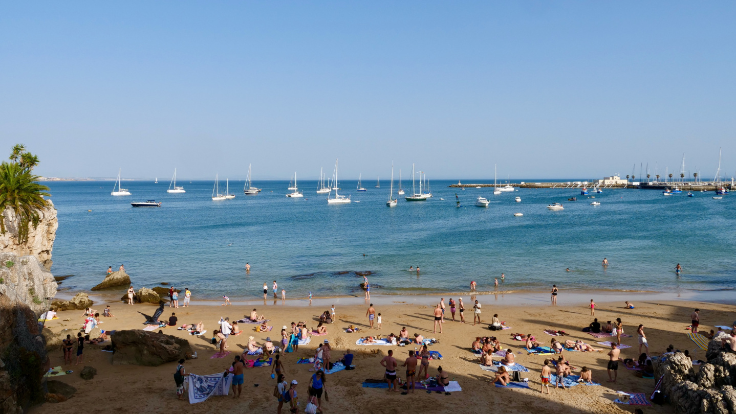 The anchorage of Cascais, Portugal