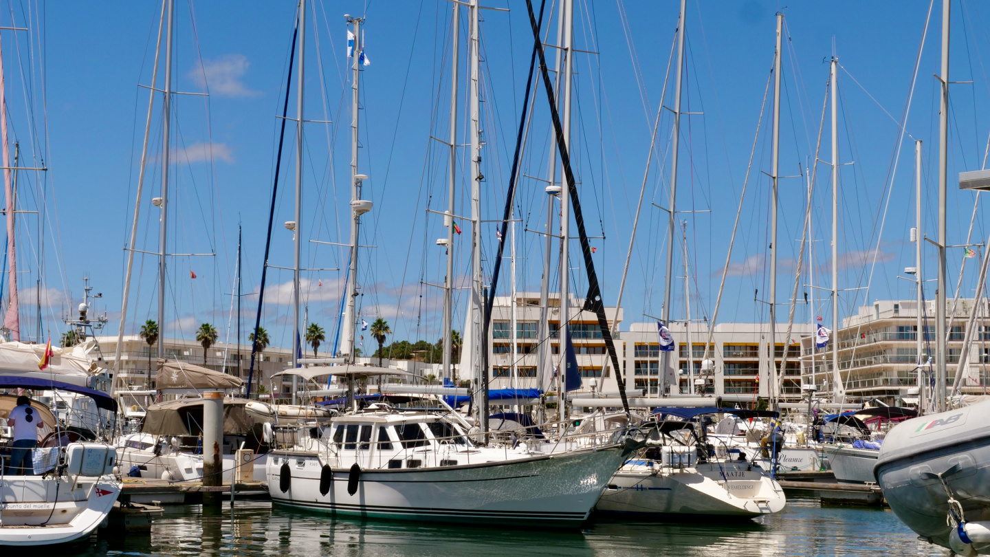 Suwena in the marina of Lagos, Portugal