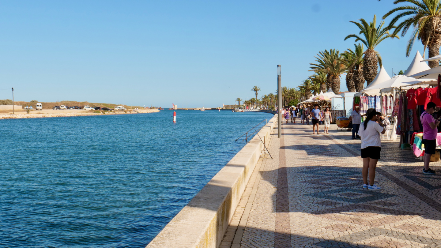 The waterfront of Lagos, Portugal