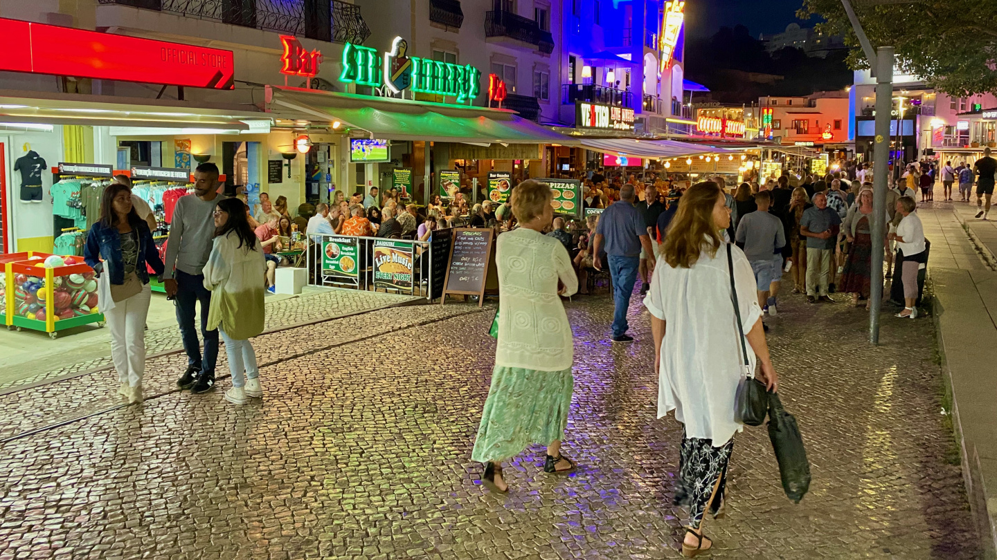 Nightlife in Albufeira, Portugal