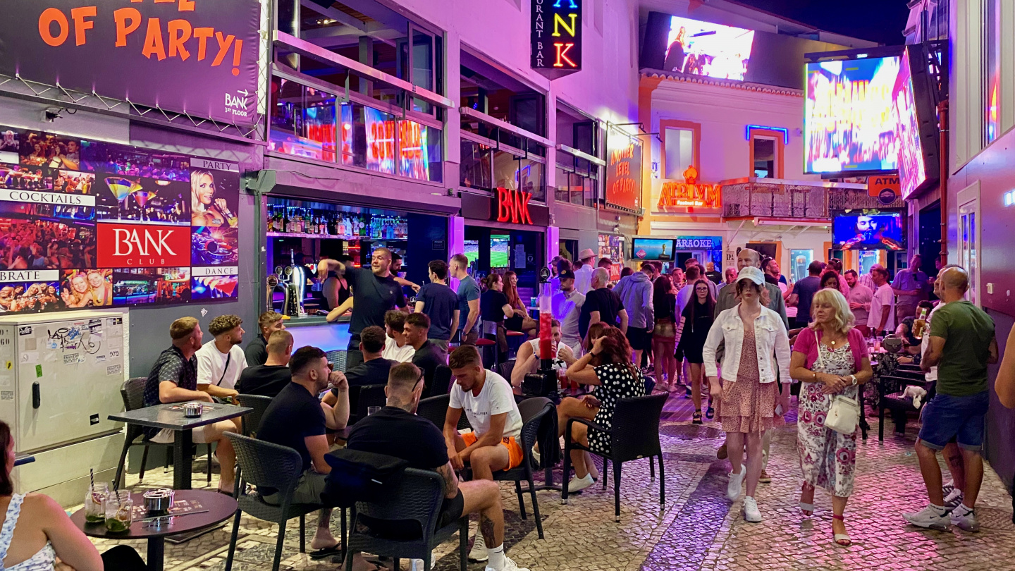 Nightlife in Albufeira, Portugal