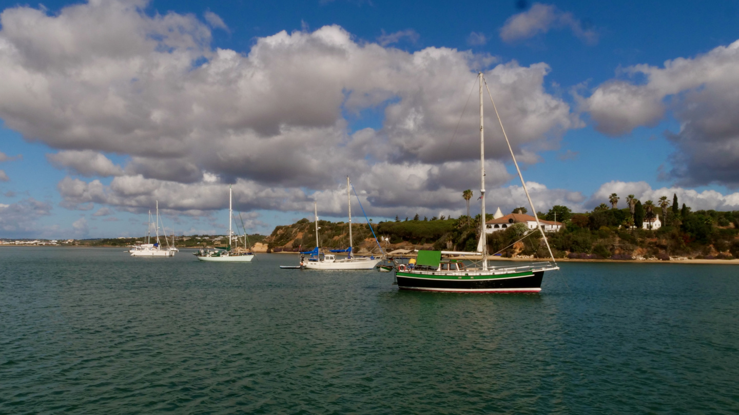 The visitors' anchorage of Alvor, Portugal