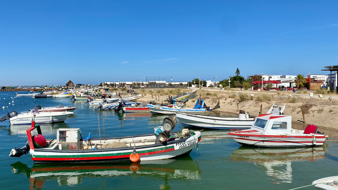 The fishing harbour of Culatra, Algarve