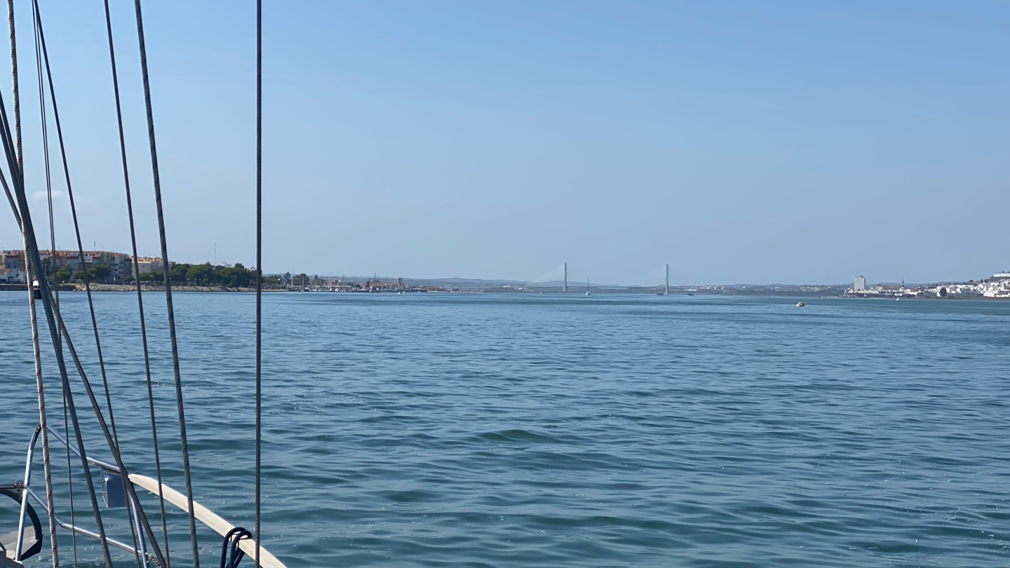 The river Guadiana entrance