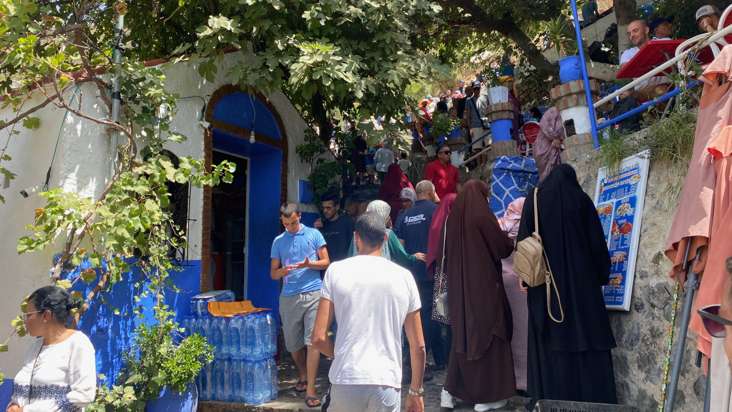 Path to the springs of Chefchaouen, Morocco