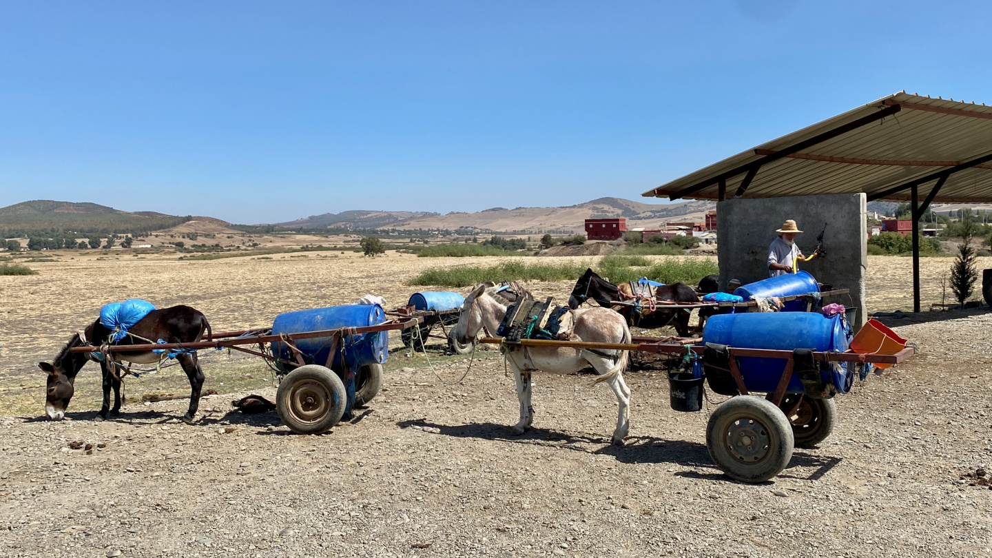Vesihuotoa Marokon maaseudulla
