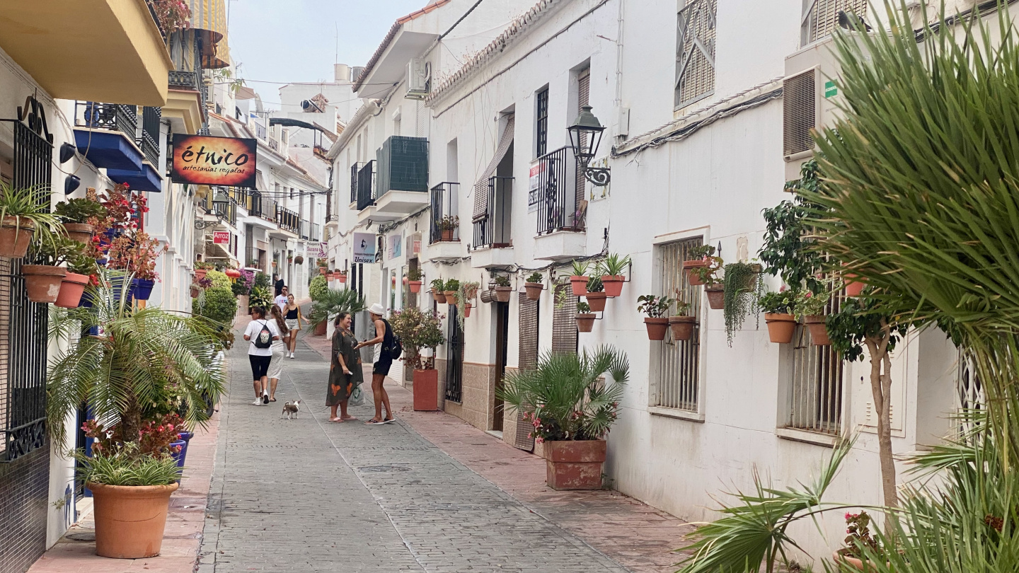 The old town of Estepona, Spain